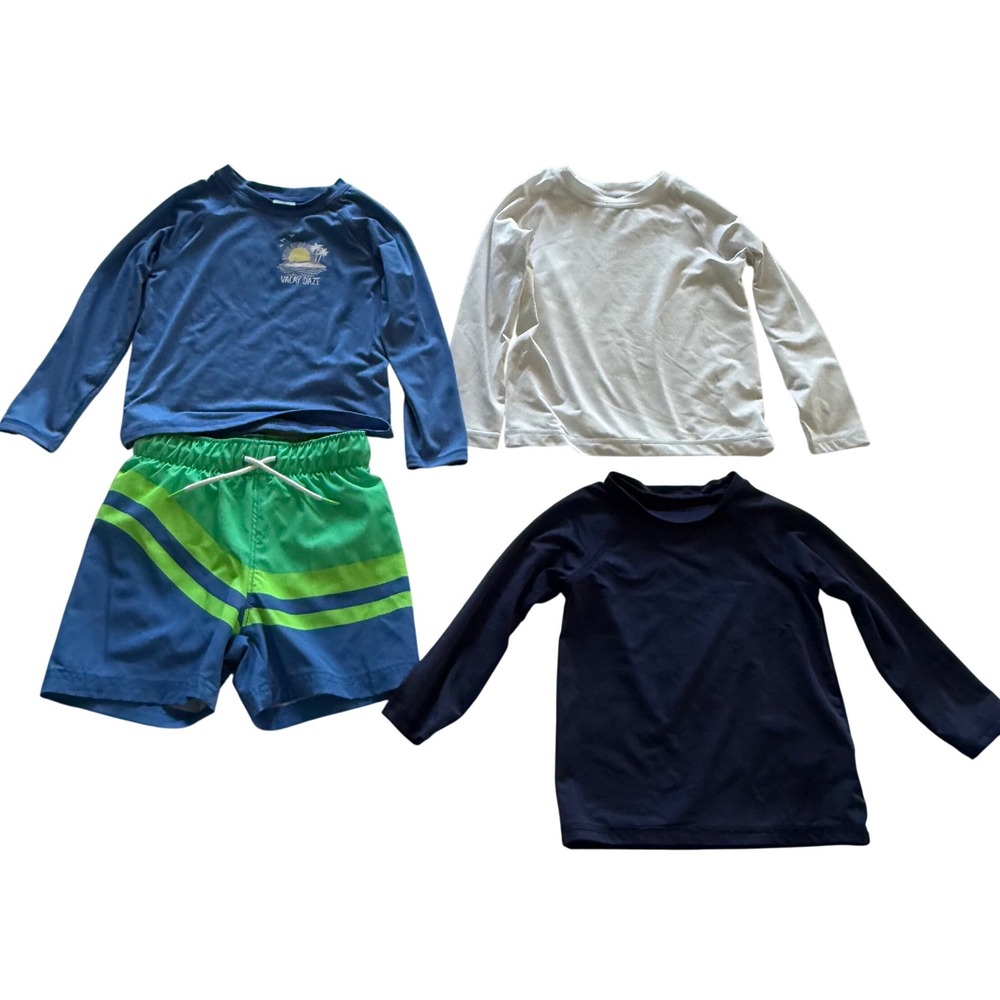 Toddler Swim Set Rash Guard Old Navy Shorts Wonder Nation 2T Boy Lot